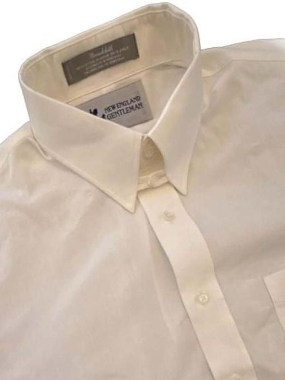 New England Gentleman Men’s White 100% Cotton Dress Shirt X-Tall 17-35 NWT